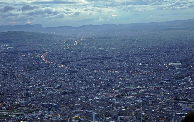 Bogotá widziana z Monserrate