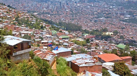 Medellin, widok z kolejki linowej