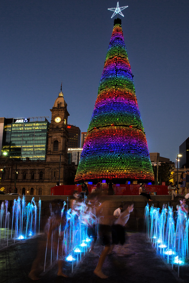 Choinka na Victoria Square w Adelaide