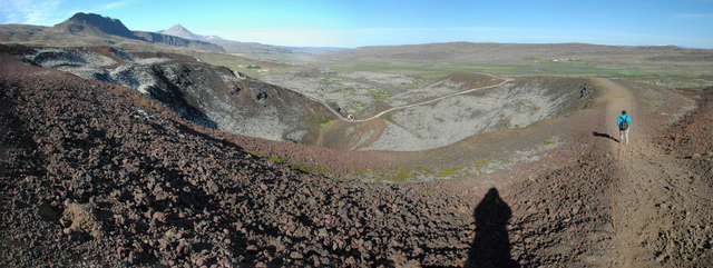 panorama na kraterze