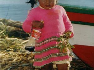Peru, wyspy Uros, indianka