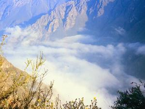Peru,kanion colca w chmuach