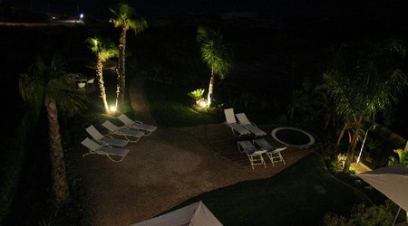 Widok z hotelu (noc) – Sagres, Portugalia