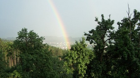 Austria, piękna tęcza