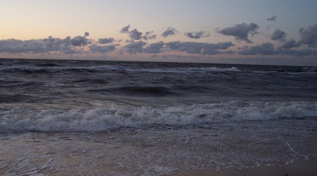 Ustka, zachód słońca – Polska