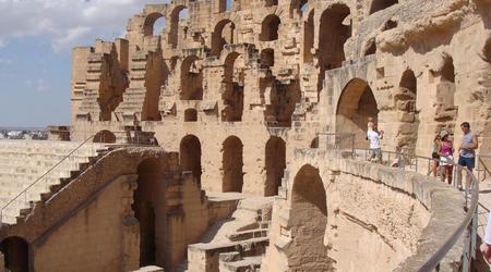 Amfiteatr w El Jem, Tunezja