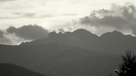 Czarno bały widok – Zakopane, Polska