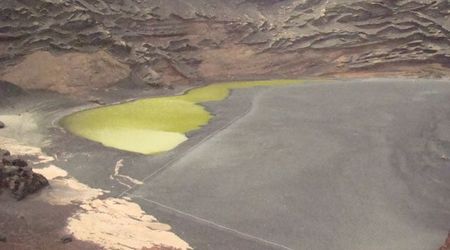 Zielona laguna – Lanzarote, Hiszpania