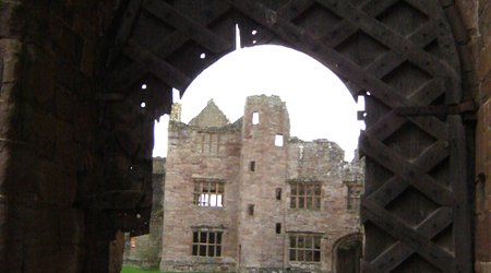 Ludlow Castle,  w normalny zimowy dzień – Wielka Brytania