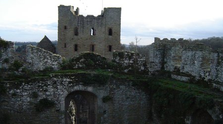 Ludlow Castle,  w normalny zimowy dzień – Wielka Brytania