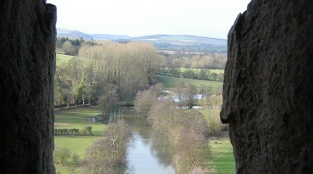 Ludlow Castle,  w normalny zimowy dzień – Wielka Brytania