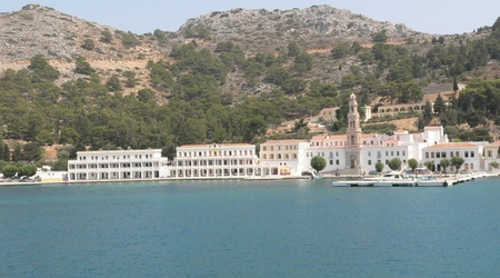 Wyspa Symi - Klasztor Moni Panormitis – Sými, Grecja