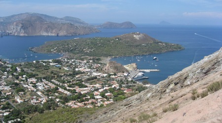 Vulcano, widok ze stożka – Włochy