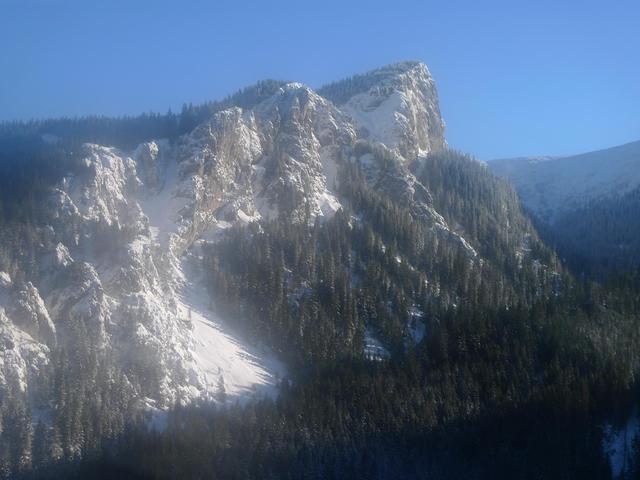 Pocztówka ze stoku-Widok na Tatry.