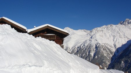 Pocztówka ze stoku - górski krajobraz – Austria