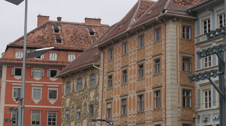 Hauptplatz - kamienice – Graz, Austria