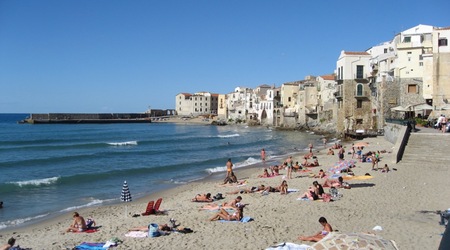 plaża w Cefalù – Włochy