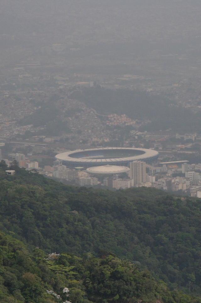 Widok na stadion Maracana z Corcowado