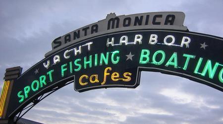 Przystań w Santa Monica, Kalifornia – Stany Zjednoczone Ameryki