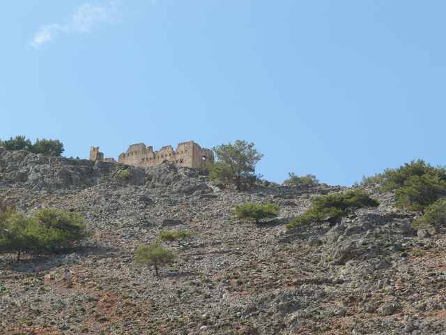 Samaria - ruiny na szczycie