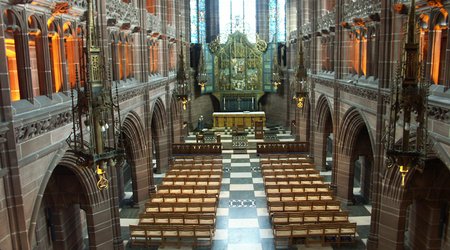 Liverpool Liverpool Cathedral - największa anglikańska, neogotycka katedra w Anglii – Wielka Brytania