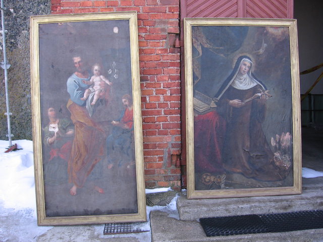 Obrazy Św.Józefa i Teresy