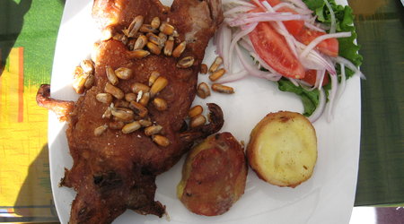 przysmaki w peru, pieczona świnka morska – Arequipa