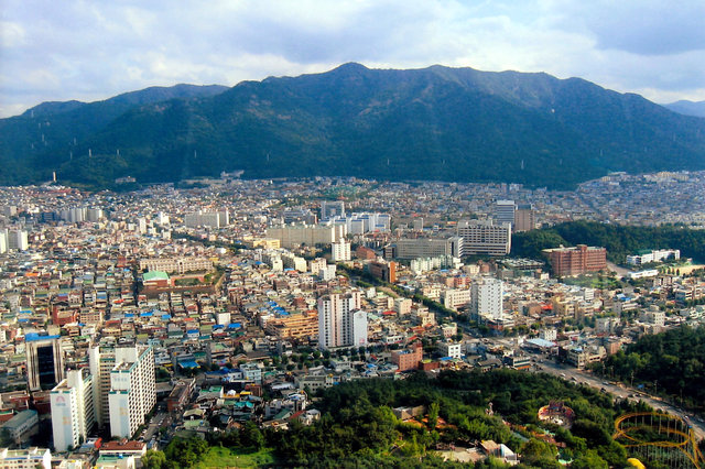 Taegu z Taegu Tower - Korea jest naprawdę ładna
