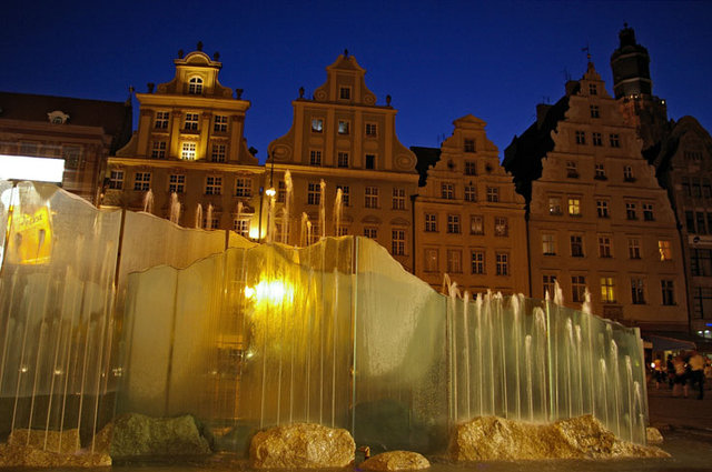 Fontanna w Rynku wrocławskim