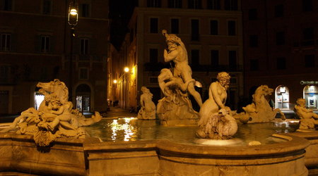 Fontanna Neptuna - Piazza Navona – Rzym, Włochy