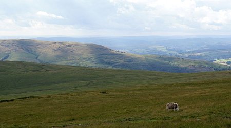 Brecon Beacons pejzaż z Black Mountains – Storey Arms, Wielka Brytania