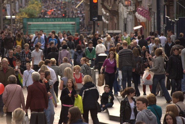 Dzień jak co dzień na Buchanan Street