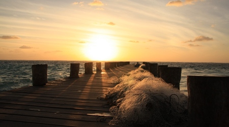 wschód słońca w Puerto Morelos – Meksyk