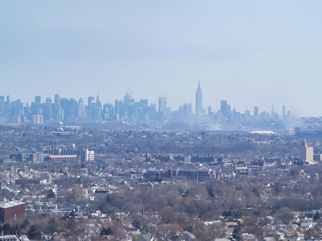 Widok na NYC z Garret  Mt Park