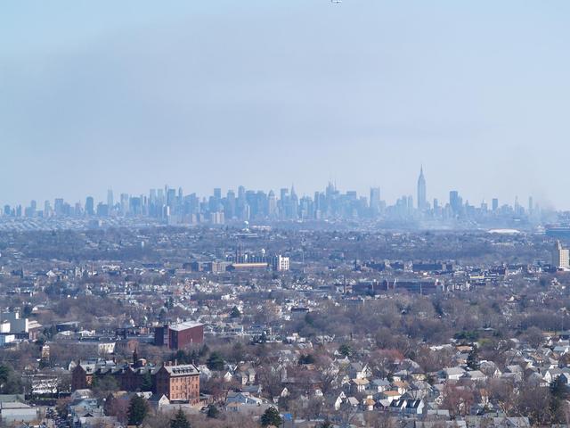Widok na NYC z Garret  Mt Park