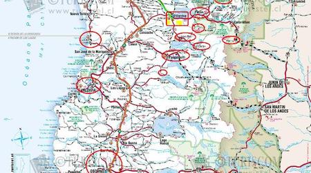 Mapa Chile - Araucania – Licán Ray