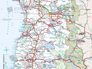 Mapa Chile - Araucania 