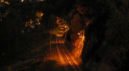 Bergen nocą – Norwegia