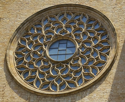 Rozeta kościoła Santa Maria del Mar,Barcelona