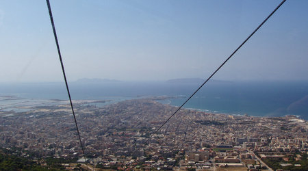 Trapani i wyspy Egady z kolejki na Erice – Włochy