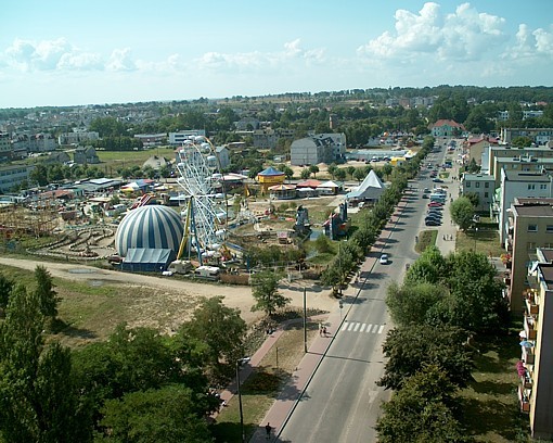 Widok z wiezy Domu ryb aka.