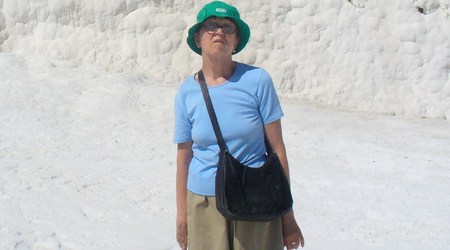 Snieznobialy taras w Pamukkale – Didim, Turcja
