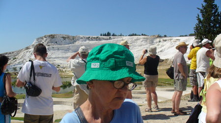 Taras w Pamukkale. – Didim, Turcja