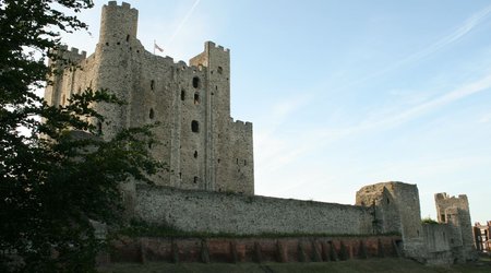 mury zamku – Rochester, Wielka Brytania