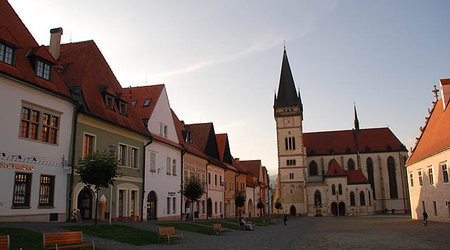 Baredjów - rynek, kościół św. Idziego – Bardejów, Słowacja