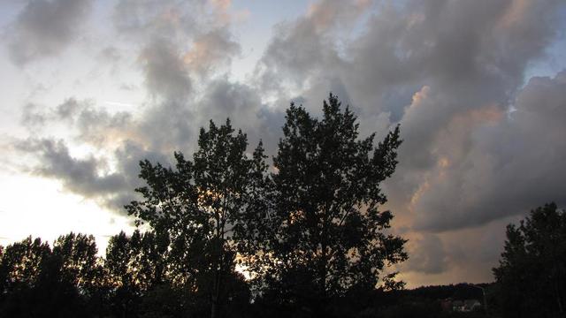 Idzie burza, widok z balkonu