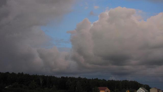 Nimbocumulus, widok z mojego podwórka
