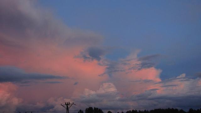 Feria barw, widok z mojego podwórka