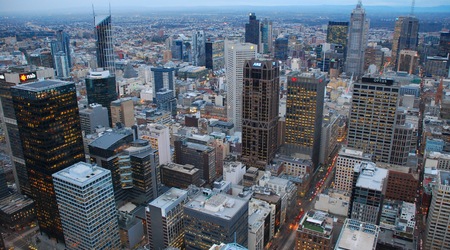 melbourne z tarasu widokowego – Australia