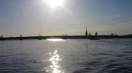 barką po Newie – Sankt-Petersburg, Rosja